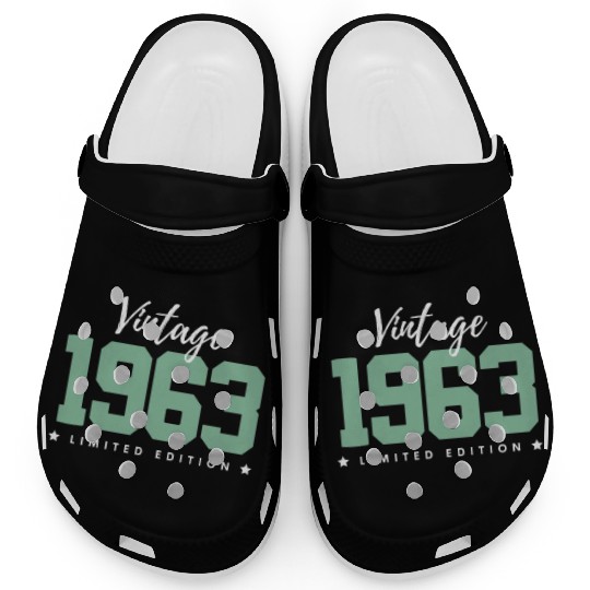 60 Years Vintage 1963 Retro 60th Birthday Clogs