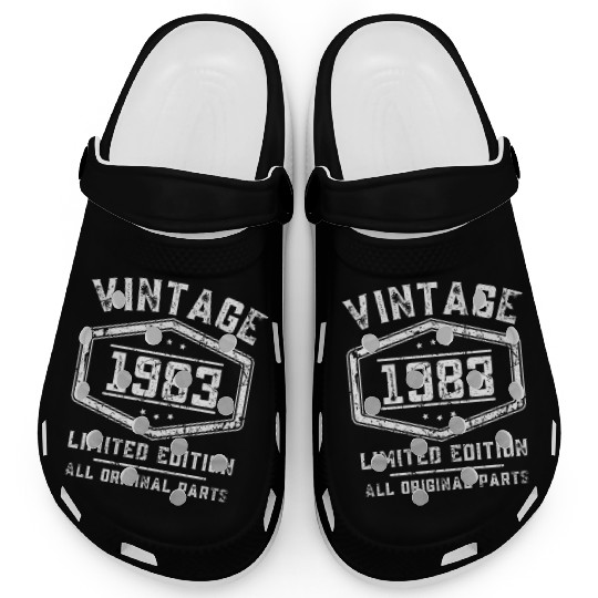 40 Years Vintage 1983 Retro 40th Birthday Clogs