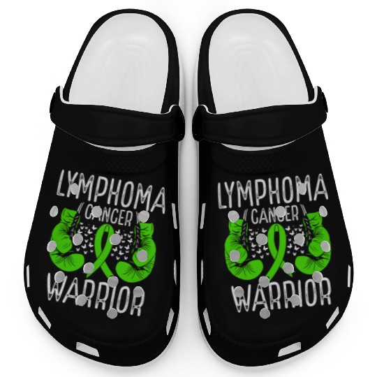 Lymphoma Cancer Warrior Awareness Ribbon Gloves Clogs