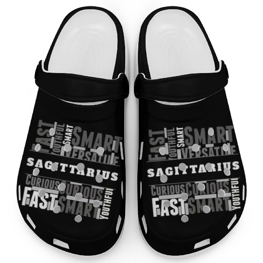 Sagittarius Zodiac Star Sign Word Cloud Square Mon Clogs