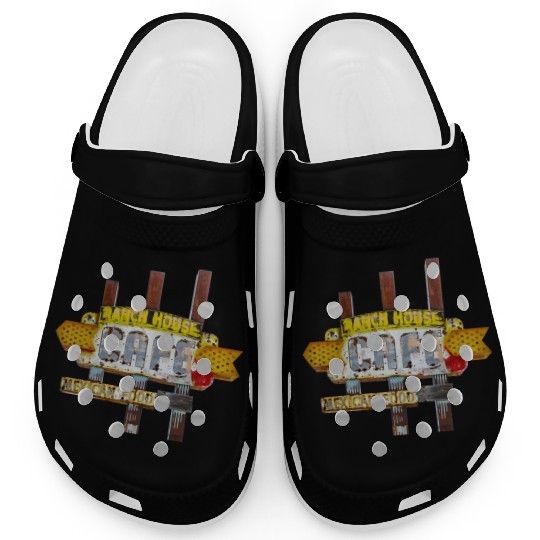 Ranch House Cafe Sign Route 66 Neon Tucumcari NM Clogs