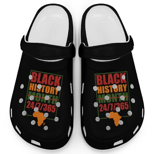 black history month 2023 Clogs