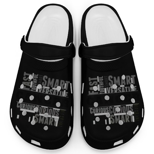 Cancer Zodiac Star Sign Word Cloud Square Monochro Clogs