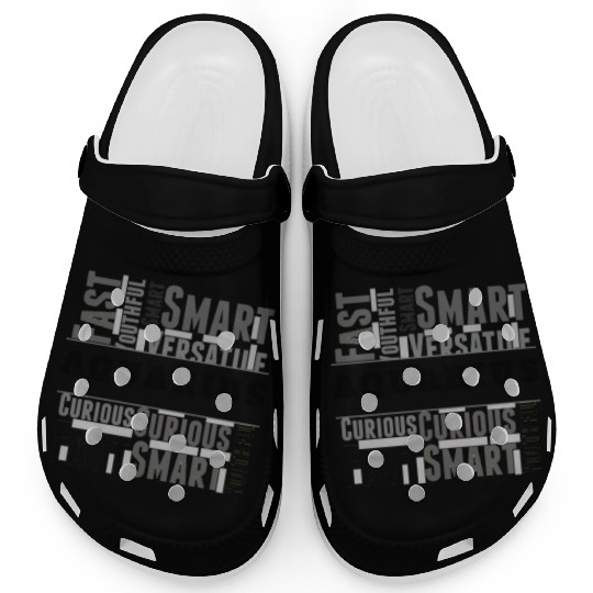 Aquarius Zodiac Star Sign Word Cloud Square Monoch Clogs