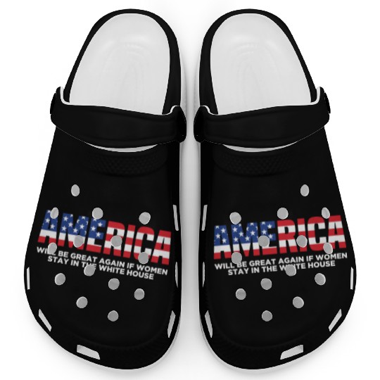 America Will Be Great Again Black Clogs