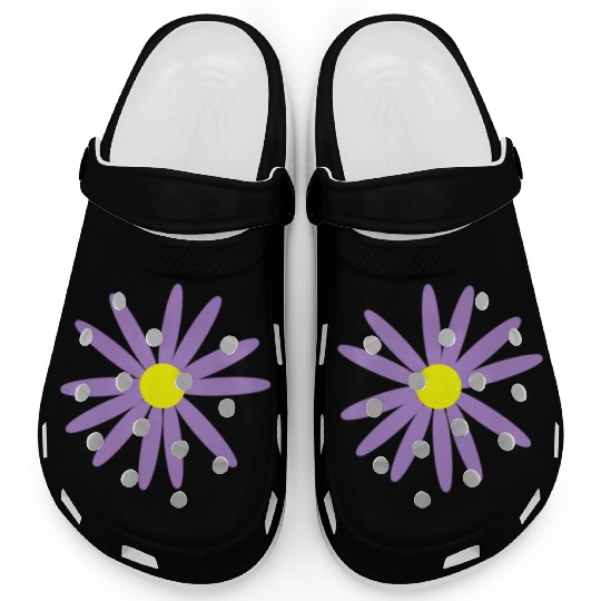 Lavender Daisy Clogs
