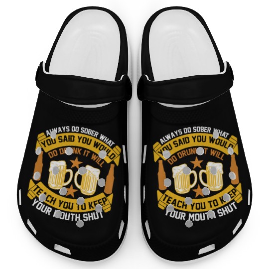 Teach you to keep your mouth shut Clogs