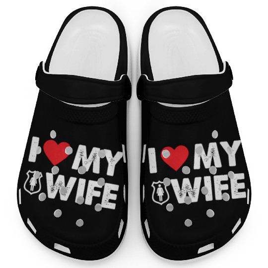 I LOVE MY WIFE Clogs