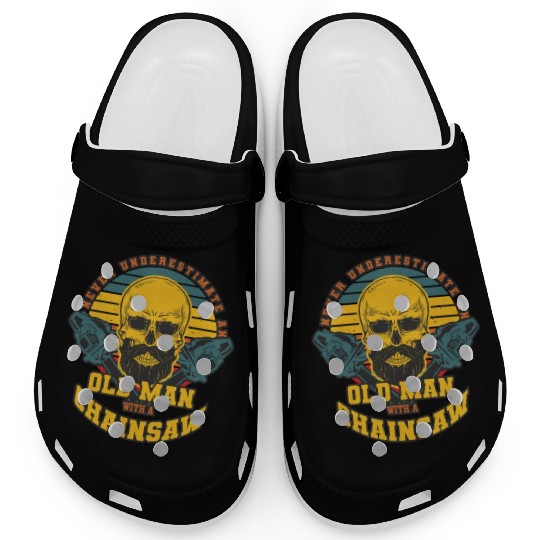 Vintage Logger Lumberjack Chainsaw Workers Gifts Clogs