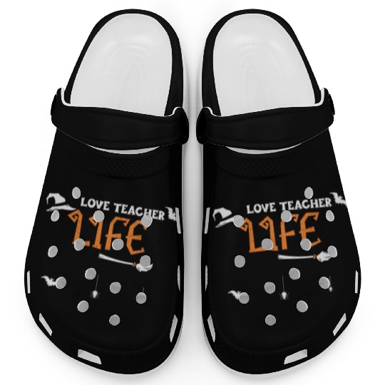 Love Teacher Life - Halloween Clogs