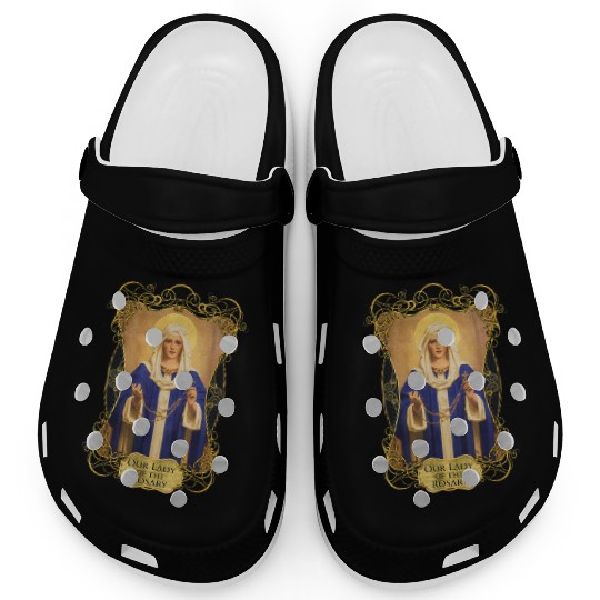 Our Lady of the Rosary Catholic Prayer Rosaries Ma Clogs