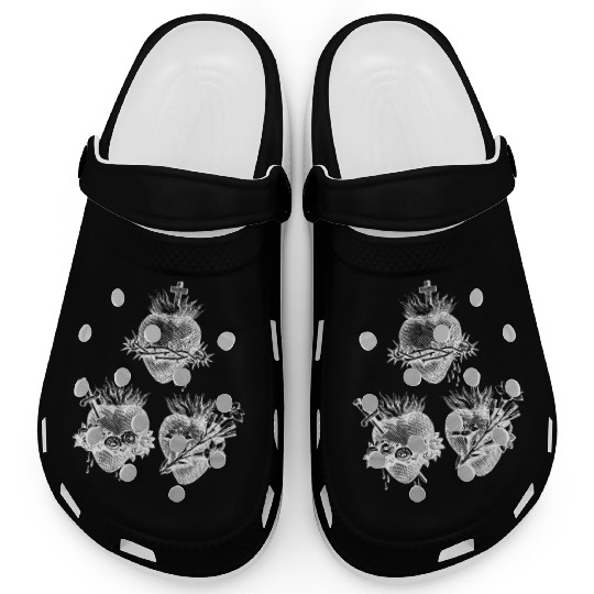 Sacred Heart of Jesus and Immaculate Heart of Mary Clogs