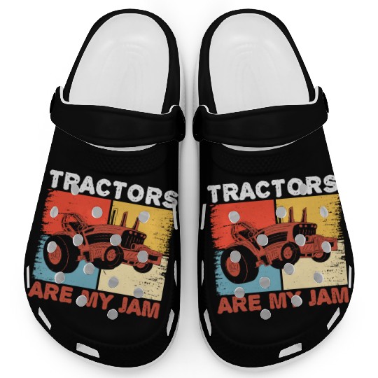 USA Flag America Farm Tractor Farming Life Farmer Clogs