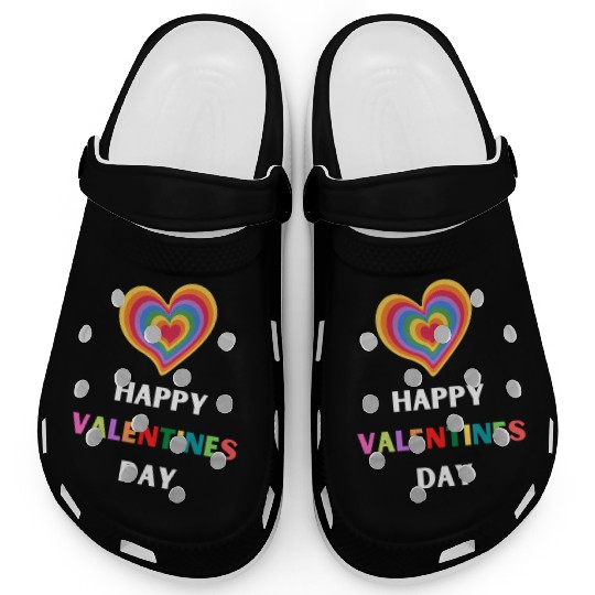 Copy of lesbian lgbtq pride valentine day 2023 Clogs