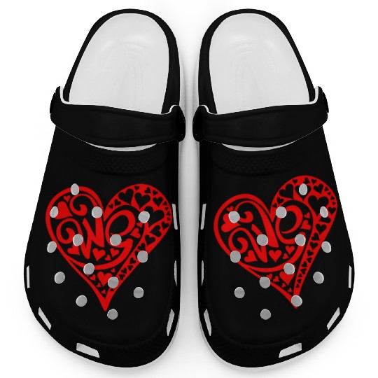 Galentines Day Red Heart We Valentines Day2 Clogs