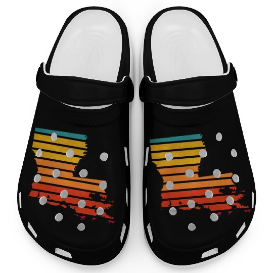 Louisiana sticker retro Clogs