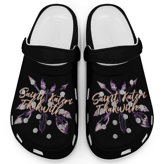 St Kateri Tekakwitha Saint Catholic Lily of the Mo Clogs