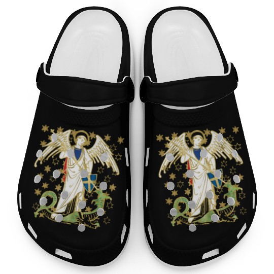 St. Michael the Archangel Icon Dragon Catholic Ang Clogs