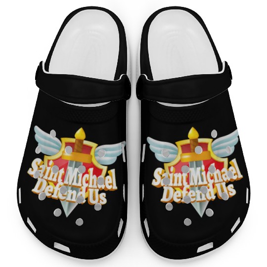 St. Michael the Archangel Icon Dragon Catholic Ang Clogs