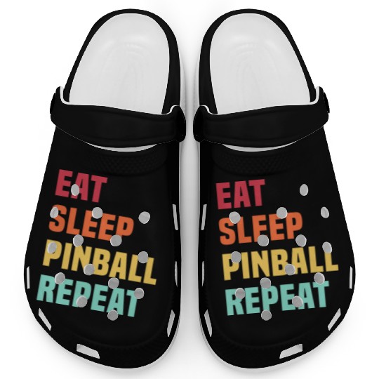 Eat Sleep Pinball Repeat - for Pinball lover Clogs