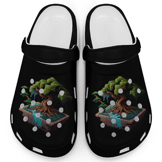 8 Bit Bonsai Tree Clogs