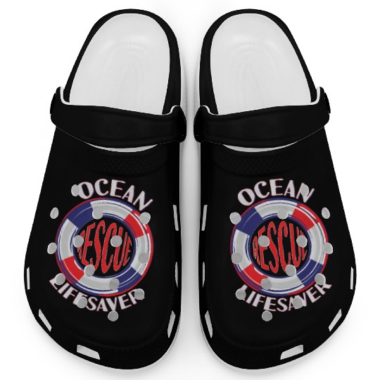Lifeguard Ocean Rescue Lifesaver Clogs