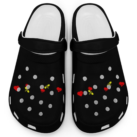 Bee my valentine738 Clogs