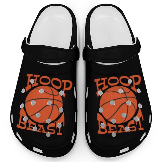 Hoop Beast / slam dunk - funny basketball saying Clogs