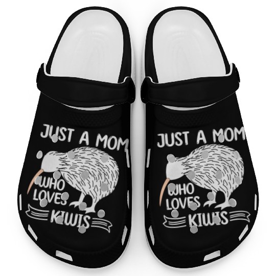 Funny Just A mom Who Loves Kiwis saying Kiwi Bird Clogs