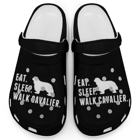 Eat Sleep Walk Cavalier King Charles Spaniel Clogs