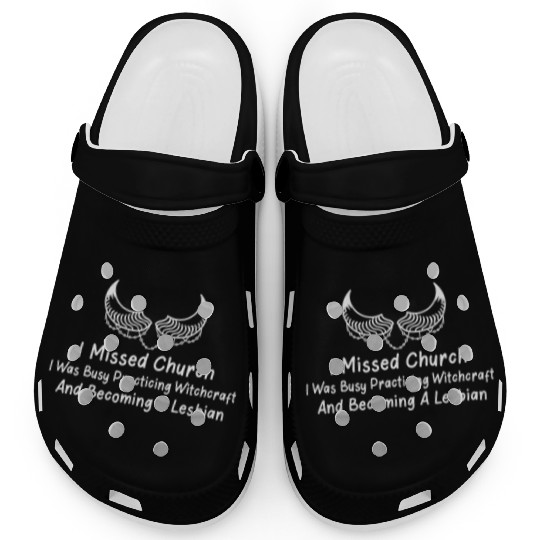 Miss Church Practice Witchcraft Funny Lesbian Devi Clogs