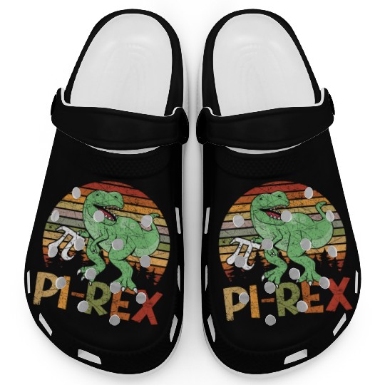 Pi-rex Dinosaur Math Teacher Mathematician Pi Day Clogs