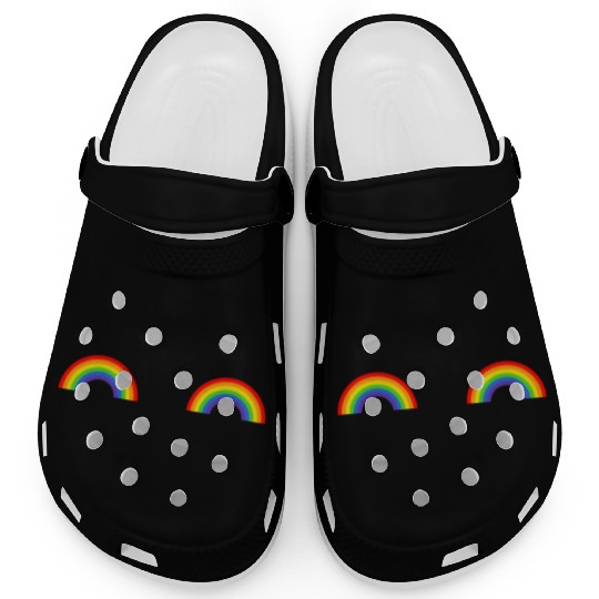 LGBT Rainbow Flag Titties Clogs