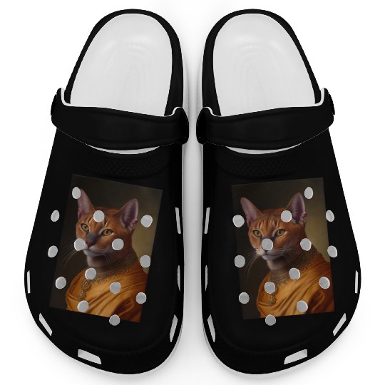 Chausie King Cat Breed Portrait Royal Renaissance Clogs