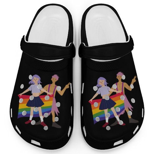 lesbian lgbtq pride valentine day 202 valentines Clogs