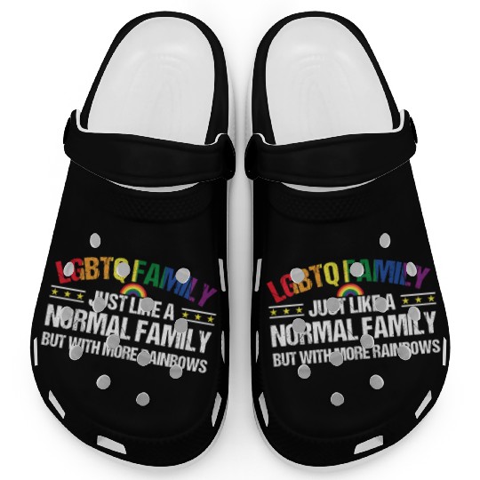 LGBTQ Family Gay Pride Rainbow Clogs