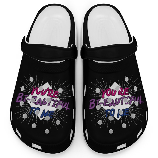You're Bi-Eautiful To Me Bisexual Pride Clogs