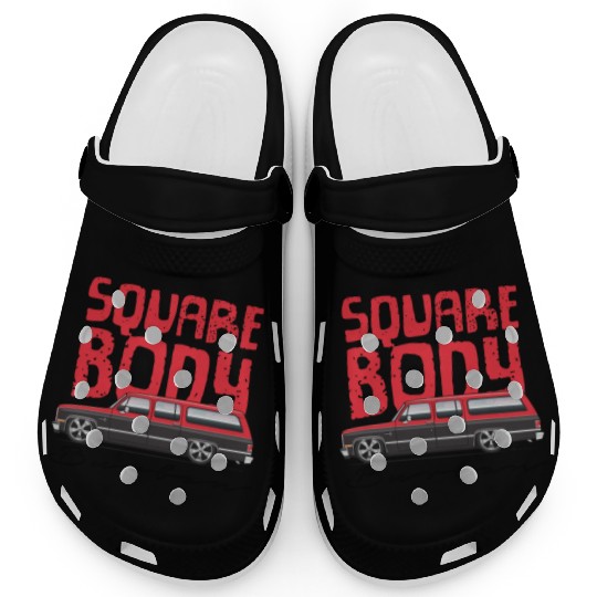 square Cardinal Red Clogs