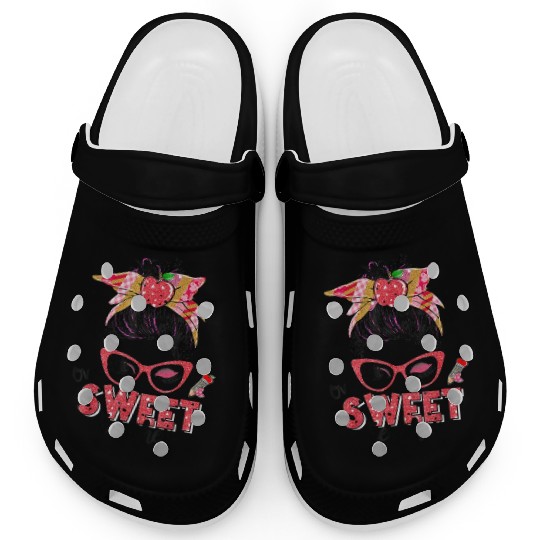 One Sweet Teacher Messy Bun Teacher Life Valentine Clogs