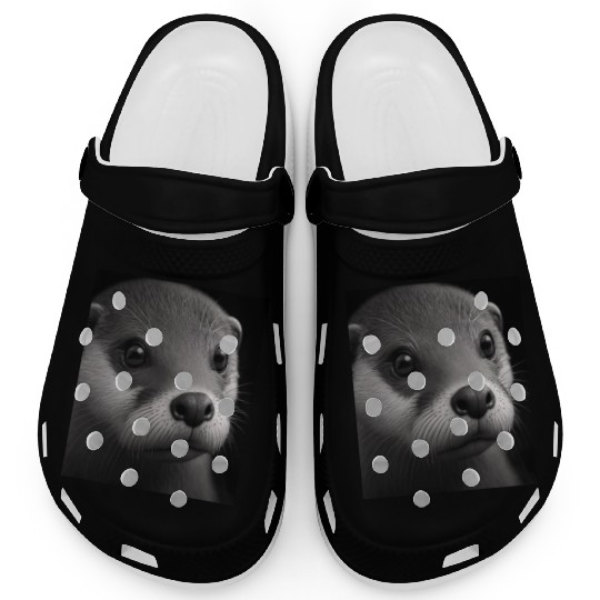Fashionable Otter Design Cool Sea Otter With Blue Clogs