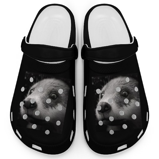 Fashionable Otter Design Cool Sea Otter With Blue Clogs