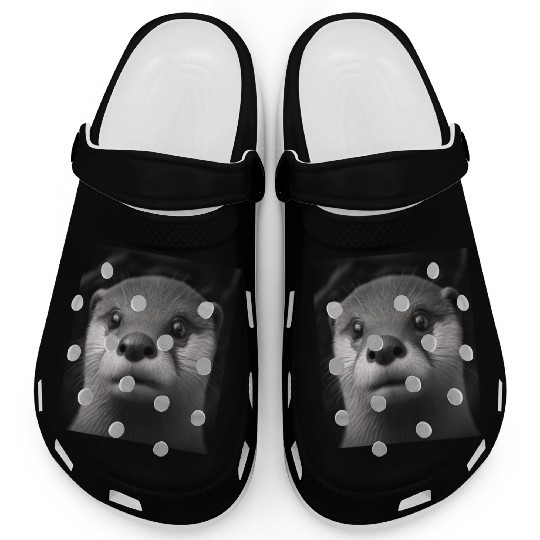 Fashionable Otter Design Cool Sea Otter With Blue Clogs