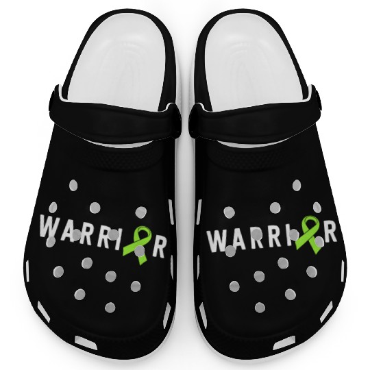 Warrior Lime Green Awareness Ribbon Lyme Disease Clogs