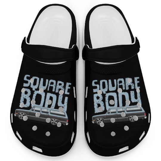 square body Light Blue Clogs