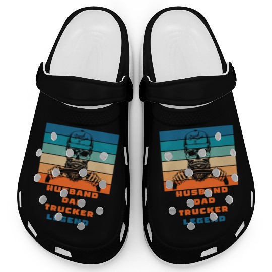 husband dad trucker legend Clogs
