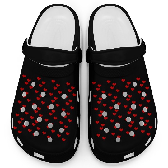 XOXO Valentines day pattern Clogs