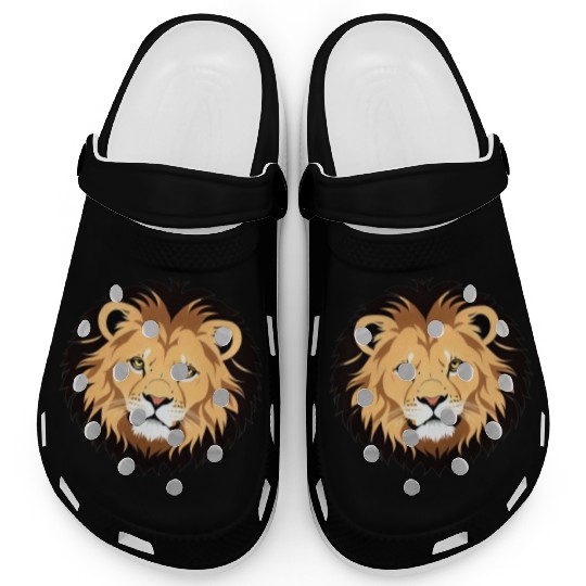 Royal Cartoon Lion - King of the Jungle 10 Clogs
