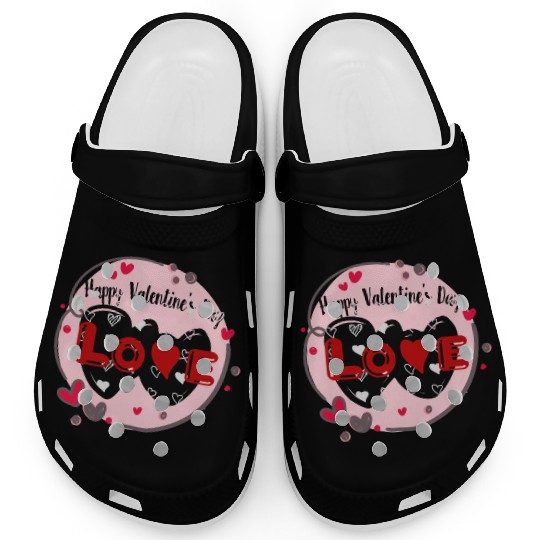 Wearing my heart on my sleeve for Valentine's Day Clogs
