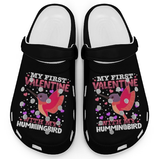 My First Valentine With My Hummingbird Animal Clogs