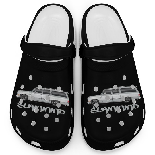 SLAMMMD Light Silver Clogs